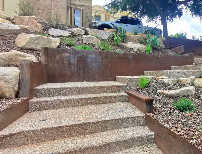 Rock Terraced Landscape Project – Warranwood – Ploterra - Landscape Design and Construction